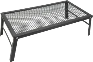 Folding Campfire Grill, Heavy Duty Iron Material Campfire Cooking Campfire Grill Waterproof Portable Camp Fire Cooking Rack for Barbecue Camping