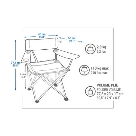 Folding camping chair - basic