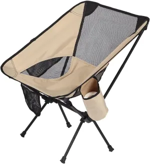 Folding Camping Chair Outdoor Aluminum Alloy Folding Chair Portable Beach Ultralight Fishing Stool Lightweight Compact Camping Backpack Chairs Indoor Outdoor Folding Chair