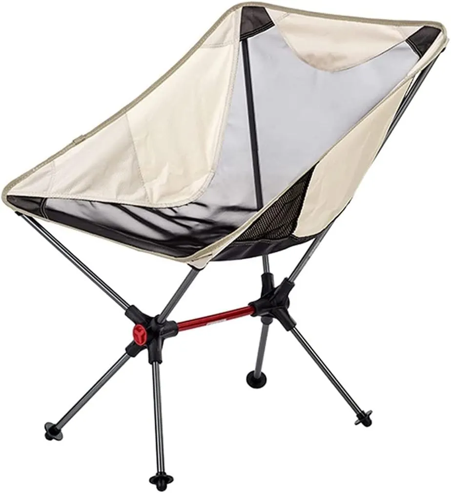 Folding Camping Chair Outdoor Folding Chair Camping Beach Portable Simple Backrest Folding Sketching Seat Stool with Mesh Fabric Backrest Indoor Outdoor Folding Chair