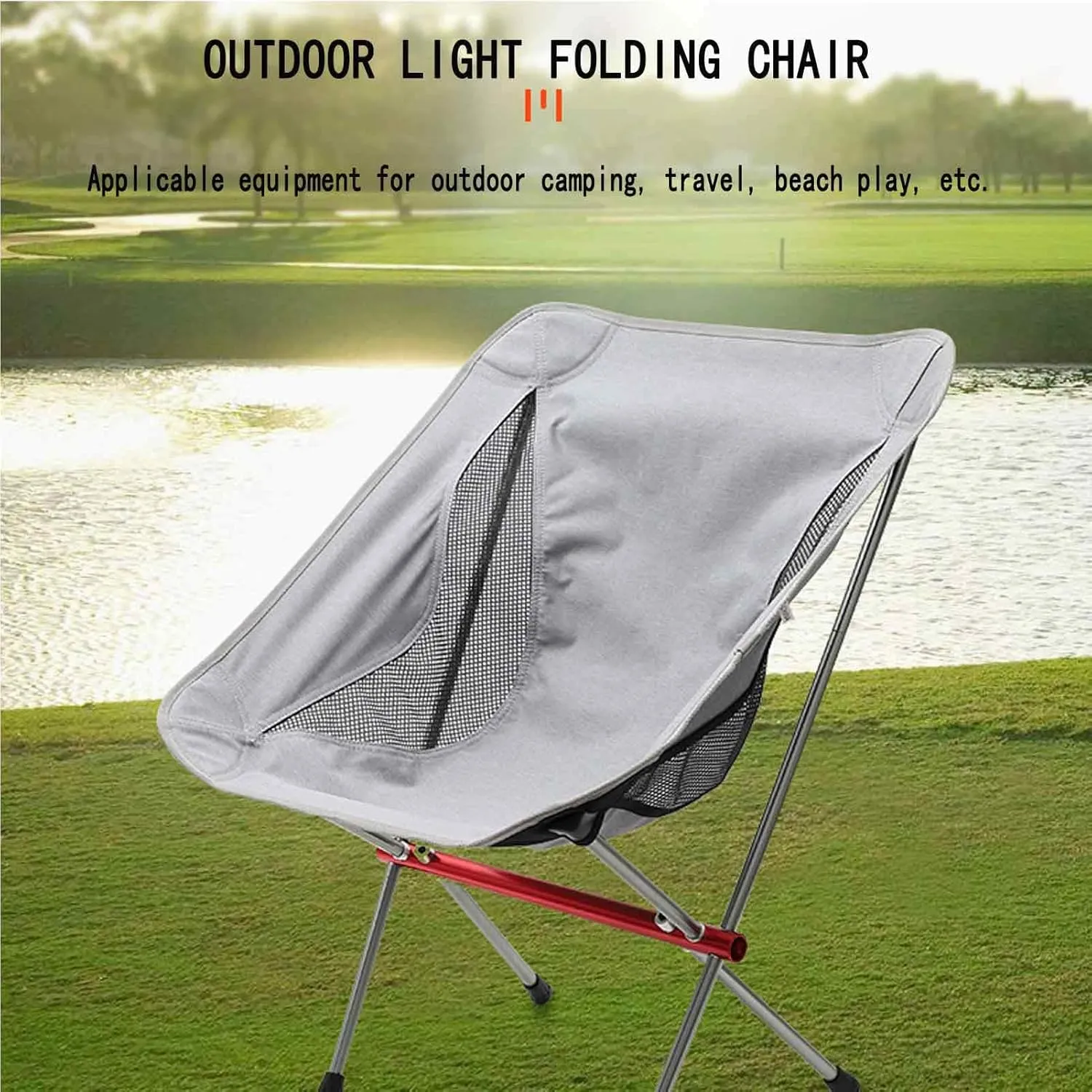 Folding Camping Chair Portable Lightweight with Backrest,Collapsible Fishing Stool Lightweight Waterproof for Traveling Hiking Beach Garden BBQ Sketch