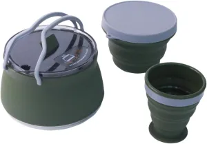 Folding Camping Kettle Silicone Kettle Tea Kettle Water Boiler Tea Pot for Fishing Hiking Backpacking Traveling Equipment