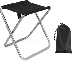 Folding Camping Stool Portable Seats Little Fishing Chair Foldable Camp Stool for Camping Fishing Hikings Gardenings Light Weights Camping Stool Outdoor Foldable Portable Folding Stool Fishing Chair