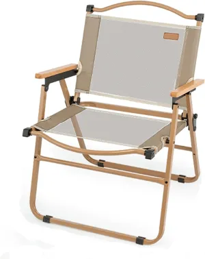 Folding Chair, Camping Chair 1/2/4 Piece Set Portable Mesh Breathable Back Chair Great for Camping Outdoor Use