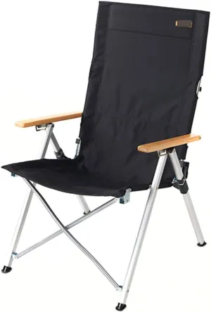 Folding Chair Outdoor Portable Chair Wild Camping Beach Chair car self-Driving Camping Chair(Color:Black) Colour:Black (Color : Black)