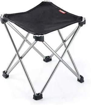 Folding Chair Picnic BBQ Beach Stool Portable Folding Chair Aluminum Alloy Folding Chair Portable Chair/Black/Medium