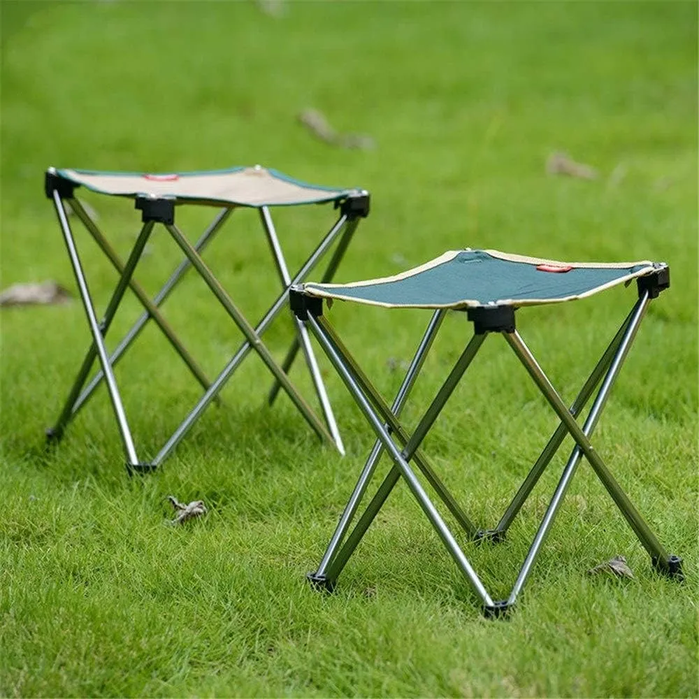 Folding Chair Picnic BBQ Beach Stool Portable Folding Chair Aluminum Alloy Folding Chair Portable Chair/Black/Medium