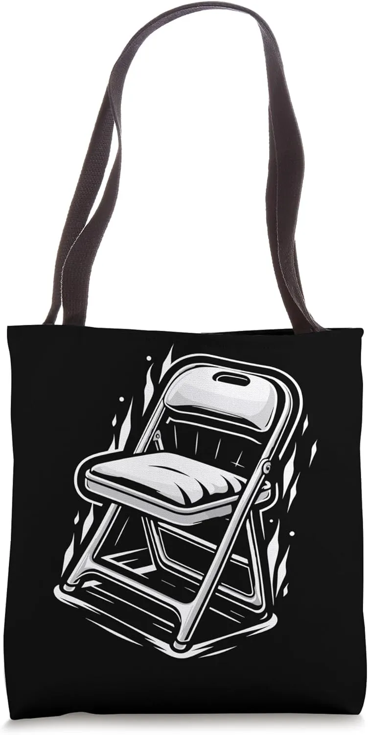 Folding Chair Simple and Bold Furniture Tote Bag