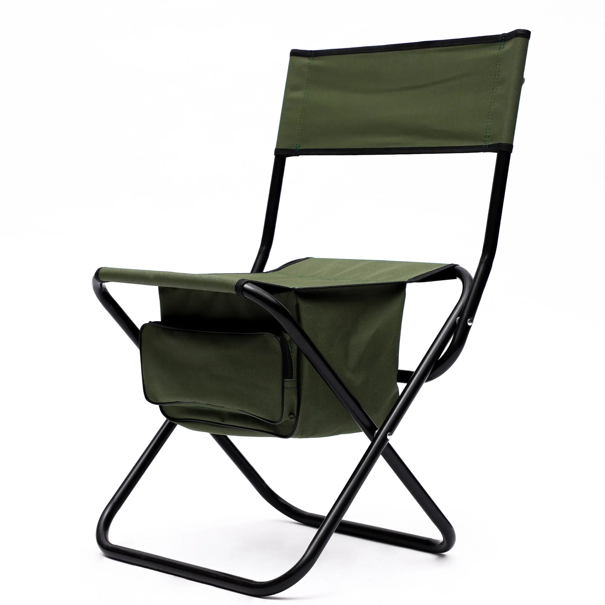 Folding Outdoor Chairs With Storage Bag, Portable Chair For Indoor, Outdoor Camping, Picnics And Fishing (Set of 2)