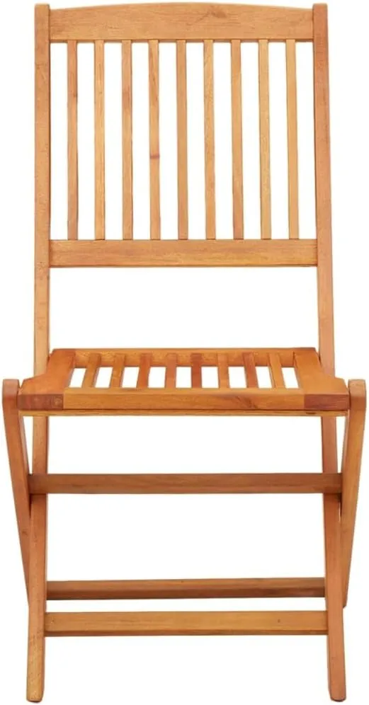 Folding Patio Chairs 2 Pack Solid Eucalyptus Wood Outdoor Dining for Garden Pool Beach Camping Foldable Lounge Chairs