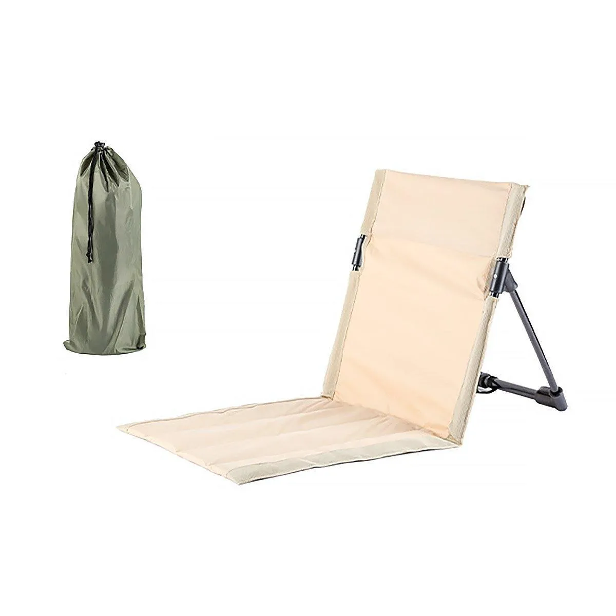 Folding Portable Camping Chair Lightweight Stool with Backrest Outdoor Bench