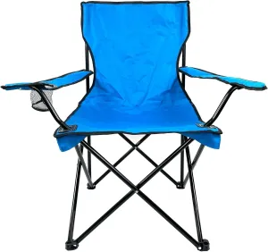 Folding Portable Outdoor Camping Chair[Large] (Blue)