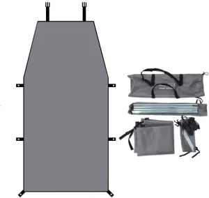 for Lancia Ypsilon/A112/Appia/Beta/Delta/Flaminia/Flavia Camping Tarpaulin Car Awning Waterproof Hammock Rainproof Sunshade Rainproof Awning Outdoor,B Grey-M