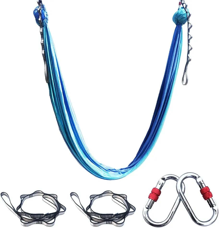 Foser Aerial Hammock, 16.4ft 9.2ft Swing Set for Anti-Gravity Yoga, Dance & Acrobatics