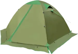 Four Seasons Double decker Tent,1/2/3/4 Person Weatherproof Tent,With foldable snow skirt hem,Suitable for outdoor camping, watching the starry sky, resting at night, and going on wild trips