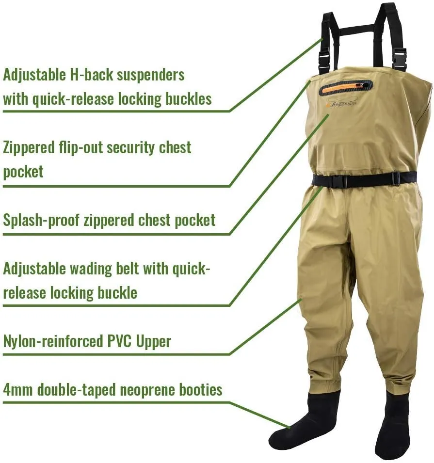 FROGG TOGGS Rana Stockingfoot Chest Waterproof Fishing Wader for Fishing