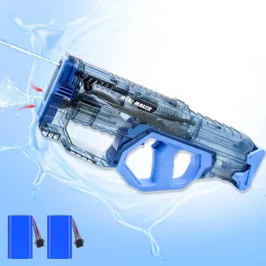 Full Auto Electric Water Gun for Adults,Automatic Water Suction 300  Continuous Ammos,Powerful IP67 Waterproof Squirt Guns Up to 28-32FT Range