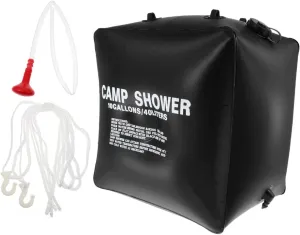 GANAZONO Adopting PVC Material Reusable Solar Shower Bag for Camping Hiking Outdoor Activities