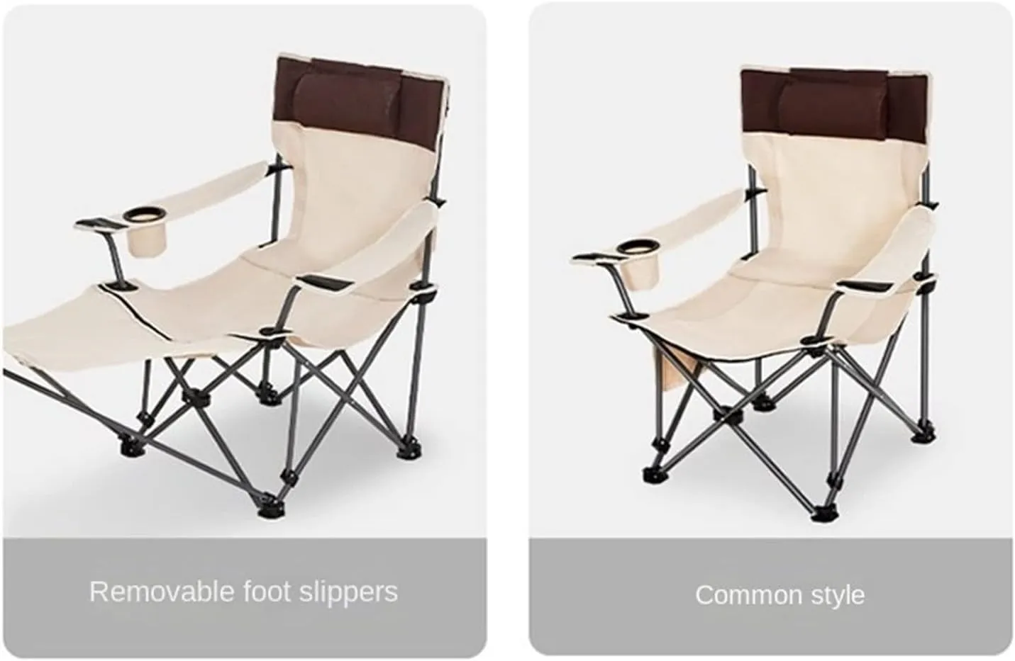 GaRcan Dual-Purpose Outdoor Folding Chair Portable Nap Lunch Break Fishing Chair Lightweight Beach Chair Lazy Stool Camping Chair (Blue Grenadine Long)