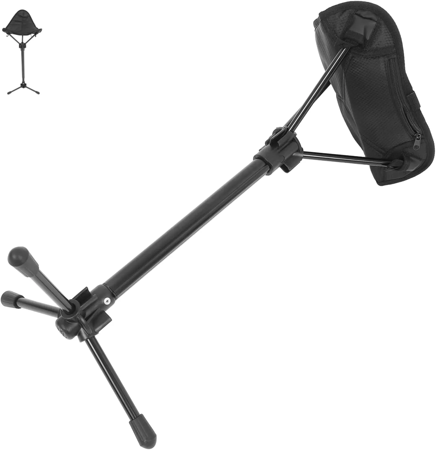 Garneck Collapsible Outdoor Folding Stool Height Seat for Camping Fishing Hiking and Picnics Durable and Build with Footrests for Enhanced Comfort