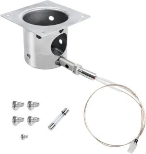 GasSaf Fire Burn Pot and Hot Rod Ignitor Kit Replacement for Traeger, Pit Boss, Camp Chef Pellet Grill with Screws and Fuse