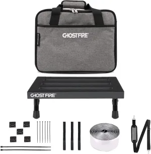 Ghost Fire Guitar Pedal Board Aluminum Alloy Super light Effect Pedalboard with Carry Bag (13''x10.2''SPL-2.5)