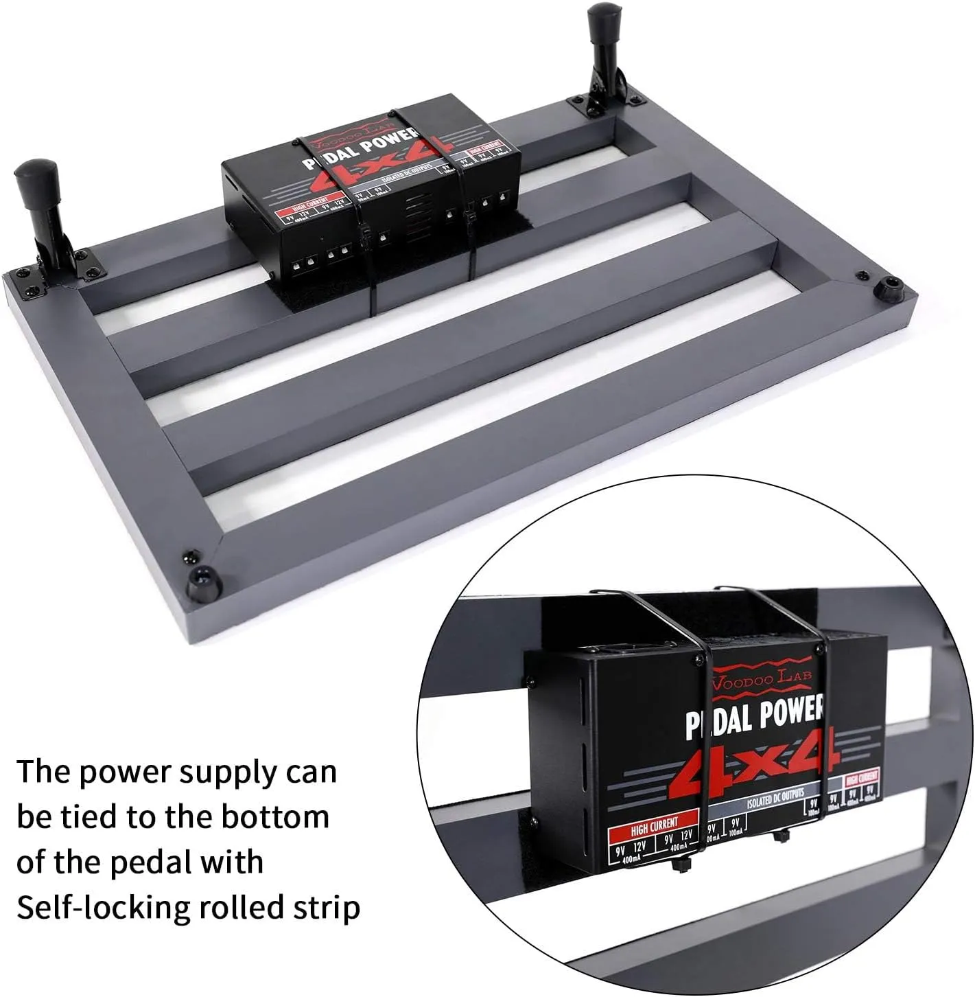 Ghost Fire Guitar Pedal Board Aluminum Alloy Super light Effect Pedalboard with Carry Bag (13''x10.2''SPL-2.5)
