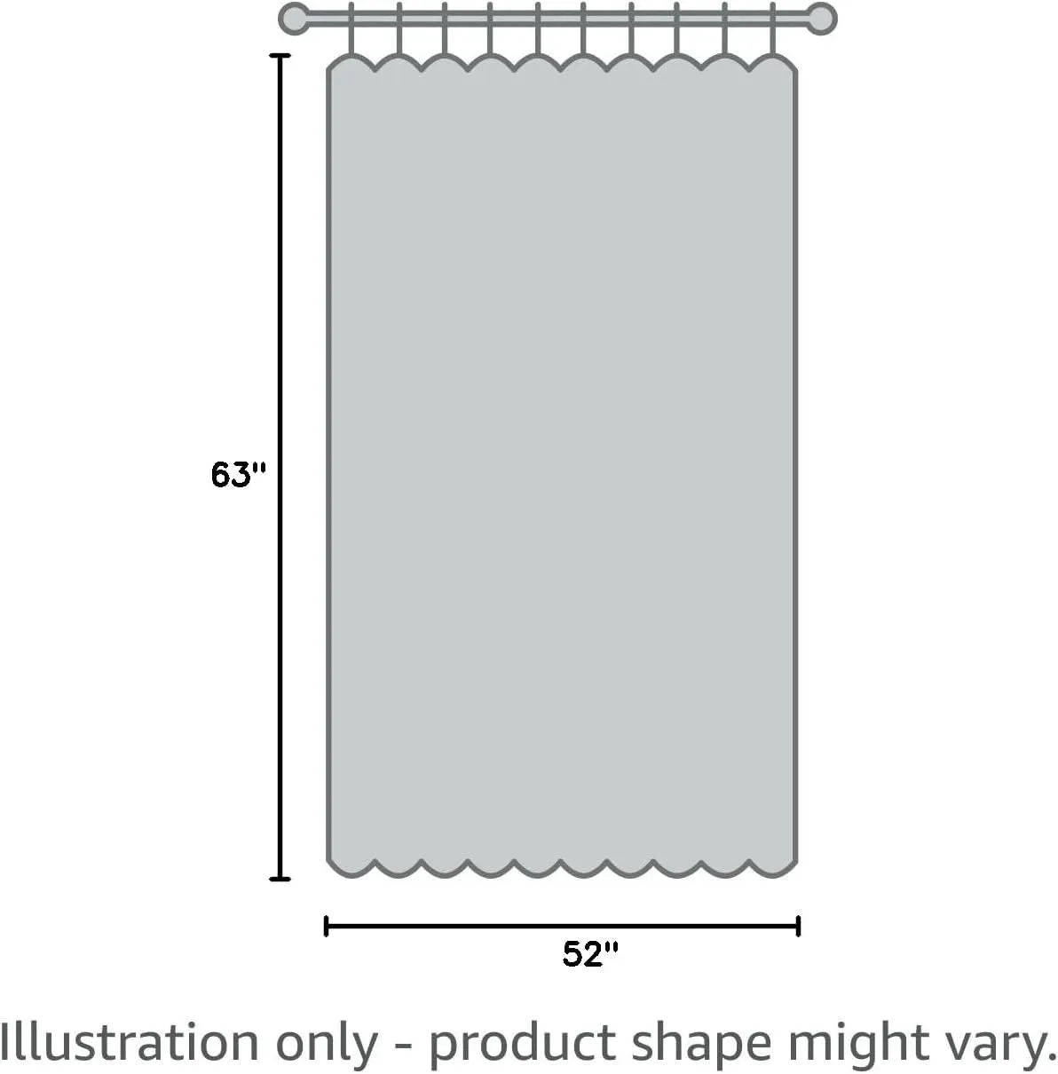 Gray Flame Retardant Room Darkening Curtains for Home Hotel Office, Heat Insulation Dustproof Curtains, 52 X 63 in, Gray, 2 Panels