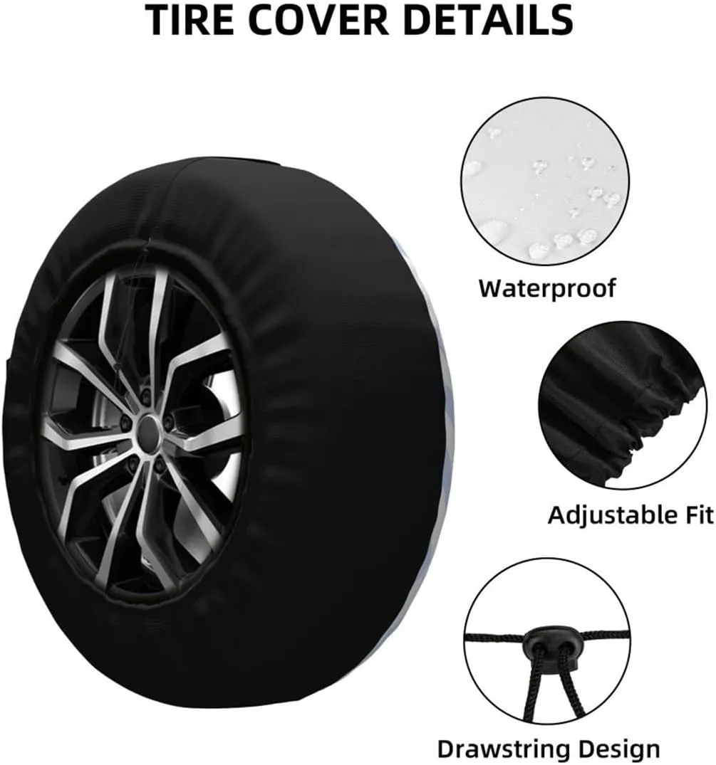Green Frog Spare Tire Cover Wear Sombrero and Drink a Cocktail Summer Beach Polyester Universal Wheel Tire Cover for Trailer Camping Weatherproof for Rv SUV Truck Camper Travel 15 inch