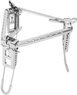 Grill Tripod, Outdoor Stove Bracket Folding Bracket Gas Stove Pot Rack Triangle Stand for Outdoor Camping