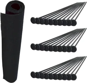 Gun Storage Solutions Rifle Rods Starter Kit with Shelf Liner Gun Organizer System Store More Guns Easy Access for Safety with Nylon Woven Loop Fabric