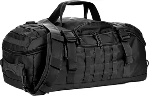 Gym Bag, 23x12x10 Inch Luggage Bag with Removable Strap & Foldable Compartments, Waterproof & Wear-Resistant for Sports, Hiking, Camping, TravelGym