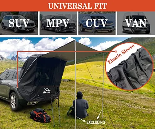 Hasika Tailgate Shade Awning Lightweight Tent Car Camping