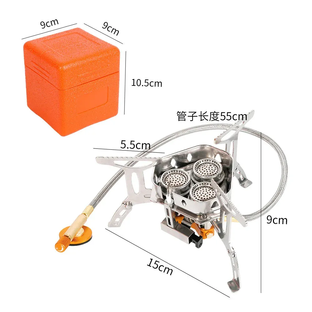 Head Gas Stove - Folding Burners for Camping and Backpacking