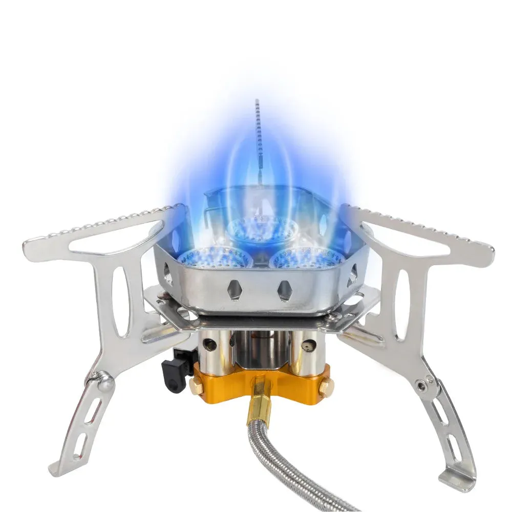 Head Gas Stove - Folding Burners for Camping and Backpacking