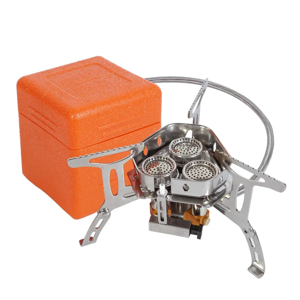 Head Gas Stove - Folding Burners for Camping and Backpacking