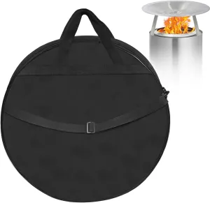 Heat Deflector Carry Bag for Solo Stove Yukon Heat Deflector, Medium - Portable Fire Pit Bag Compatible with Yukon Heat Deflector,Storage Case for Travel & Camping, Protective Accessory, Dia: 31”