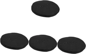 HOMSFOU 4pcs Seat Cushion Small Chair Cushion Collapsable Chair Round Stool Pads Portable Chair up Camping Stools Part Camping Stool Cushion Portable Seat Anti-Collision Wall Travel Fold