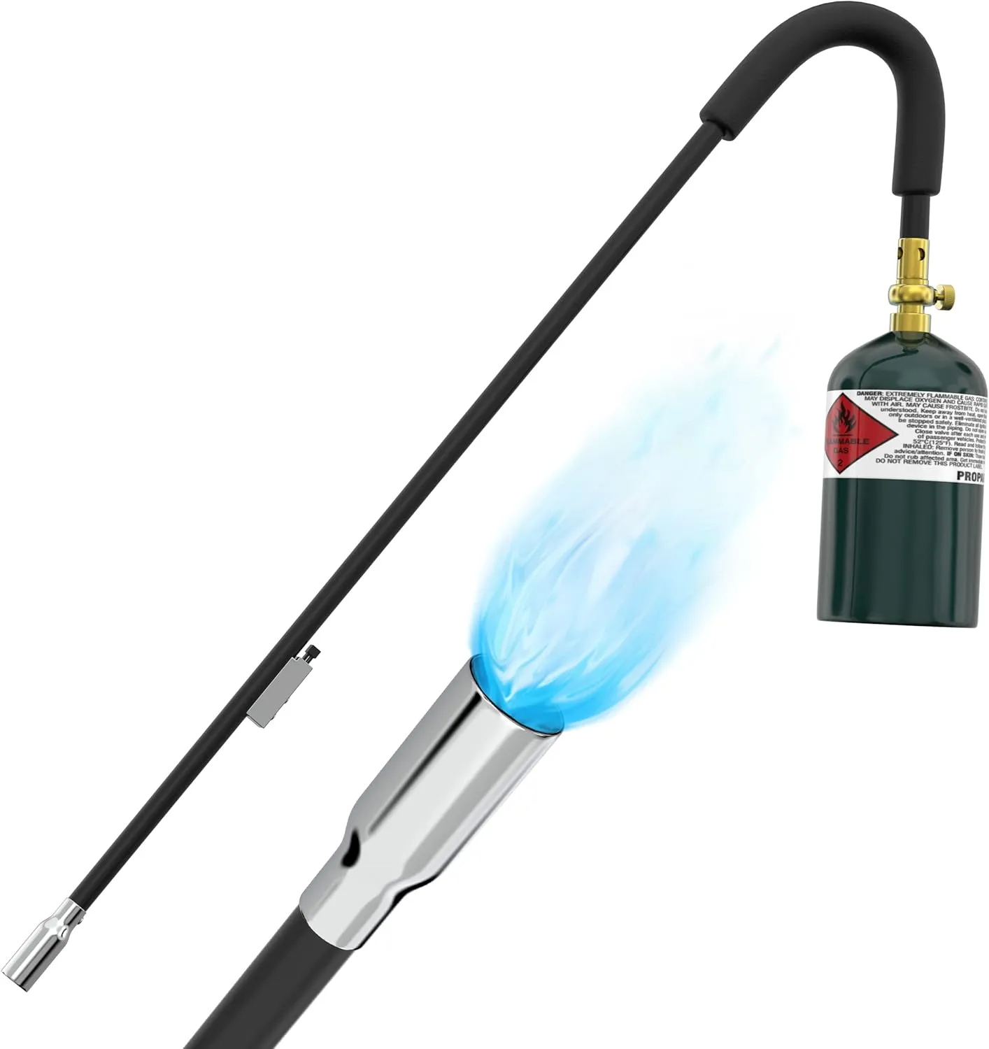 Houseables Weed Torch, Propane Torch Weed Burner, Flamethrower, Flame Thrower For Weeds, Blow Torch, Weeding Blowtorch, Flame Weeder, Garden Fire Starter, Attachment for Propane Tank, Self Igniting