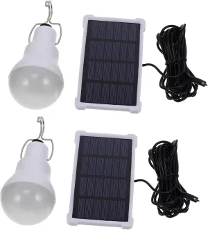 Housoutil Multi-functional Solar Powered Lanterns Rechargeable Camping Tent Light for Outdoor Use