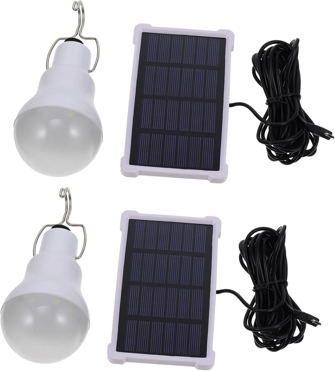 Housoutil Multi-functional Solar Powered Lanterns Rechargeable Camping Tent Light for Outdoor Use
