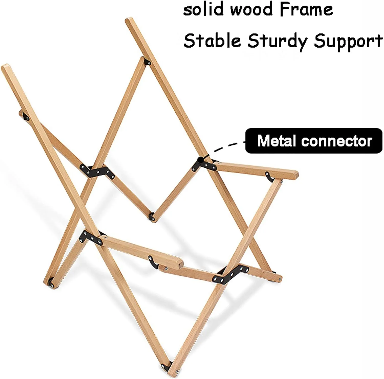 HUHJYUGE Outdoor Folding Chairs, Camping Folding Chair Heavy Duty, Folding Camping Chairs for Adults Lightweight, with Lumbar Support, for Beach, Fishing, Trip, Picnic, Lawn (C 58cm)