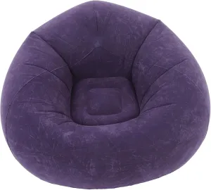 Inflatable Chair Bean Bag Sofa Soft PVC Flocked for Boys and Girls Teen Adults Versatile Air Lounger for Home Outdoor