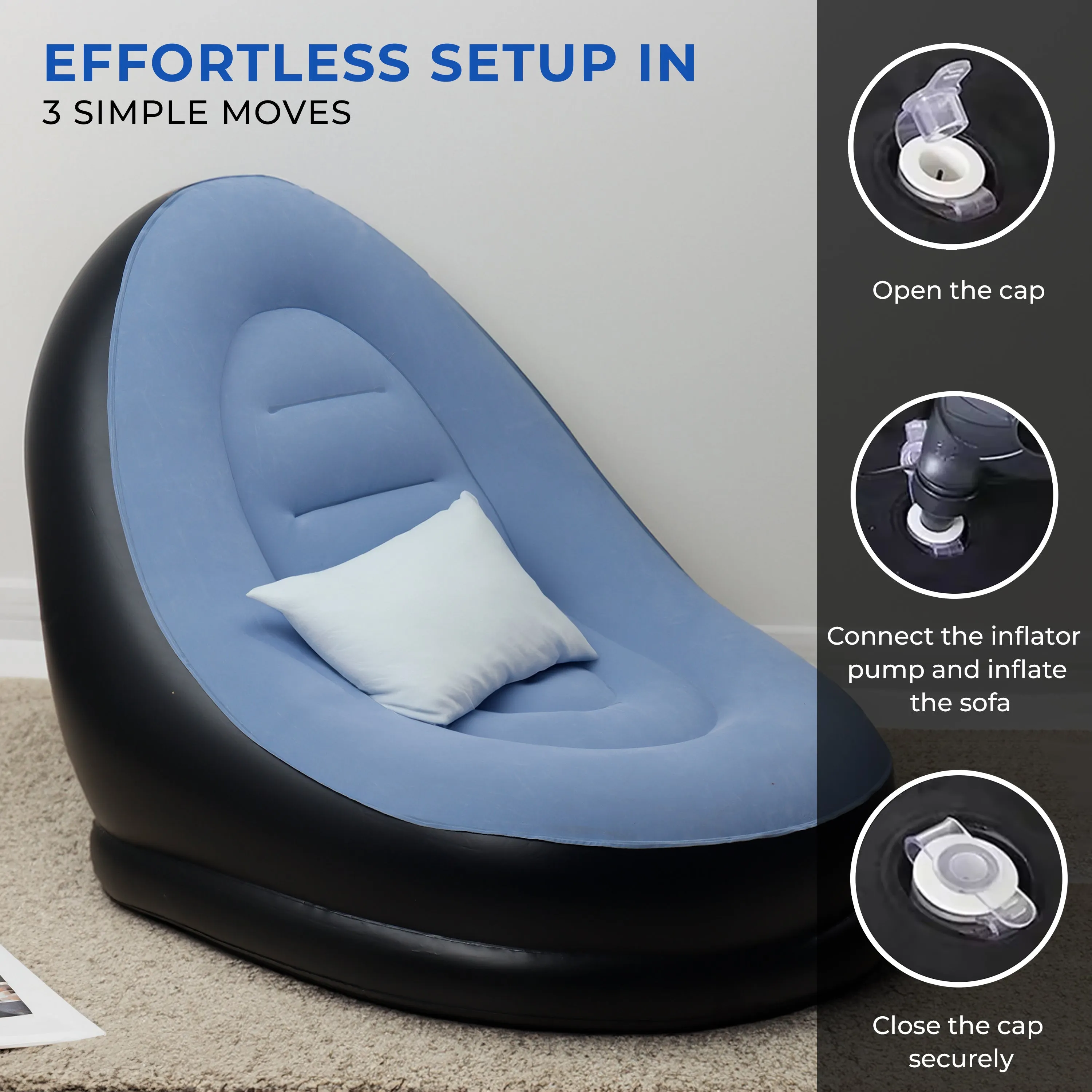 Inflatable Recliner Sofa for Ultimate Relaxation