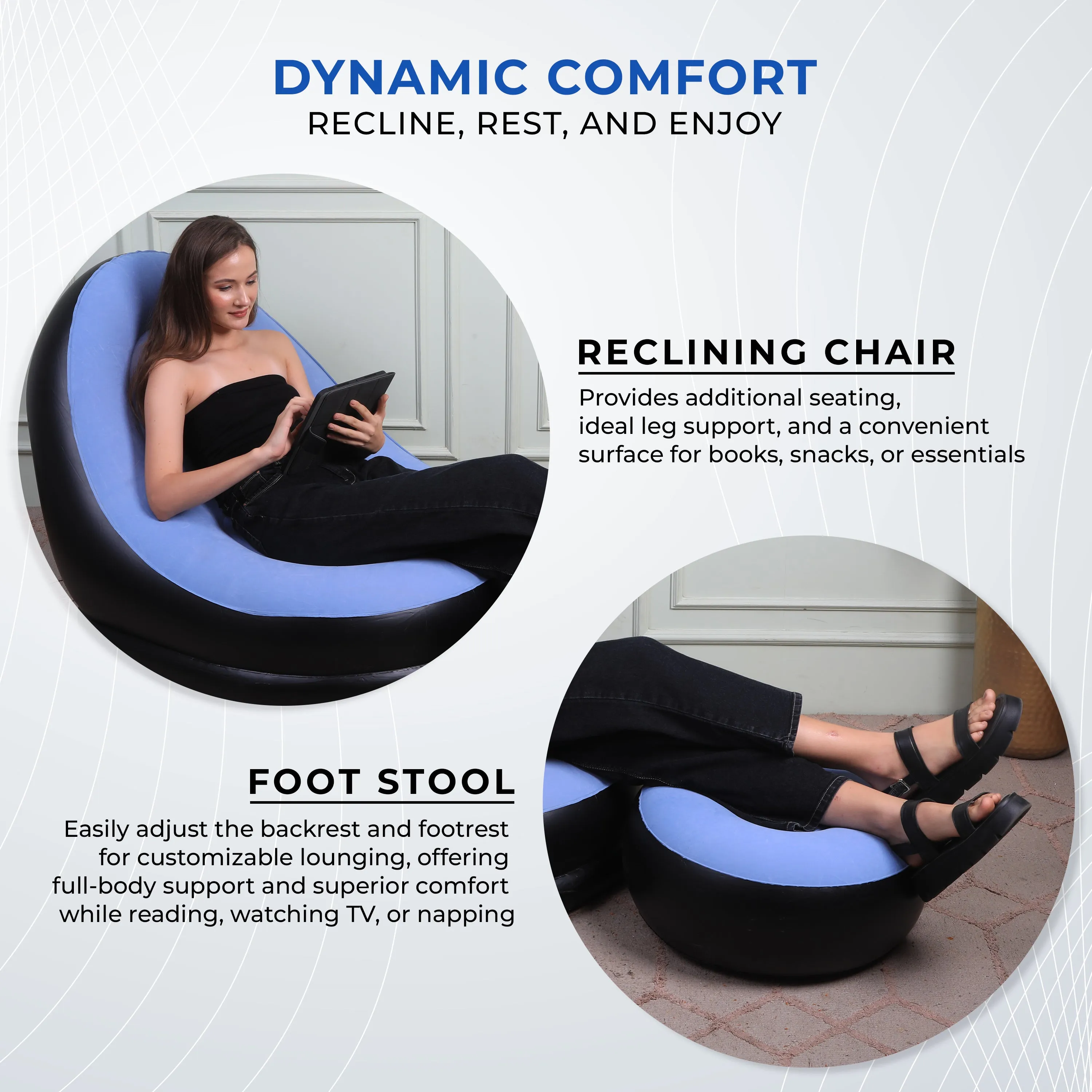 Inflatable Recliner Sofa for Ultimate Relaxation