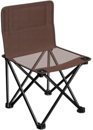 IRYZE Outdoor Chair Folding Camping Chair Outdoor Folding Backrest Chair Portable Fishing Chair with Side Pocket Lightweight Leisure Chairs Padded Deck Chair Camping Chair Foldable Chair (Color : F)