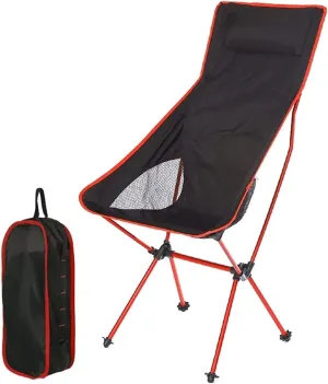 IRYZE Outdoor Chair Folding Camping Chair Portable Lightweight Folding Camp Chairs with Storage Bag, Aluminum Alloy Fishing Seat for Hiking Travel Picnic Camping Chair Foldable Chair (Color : C)
