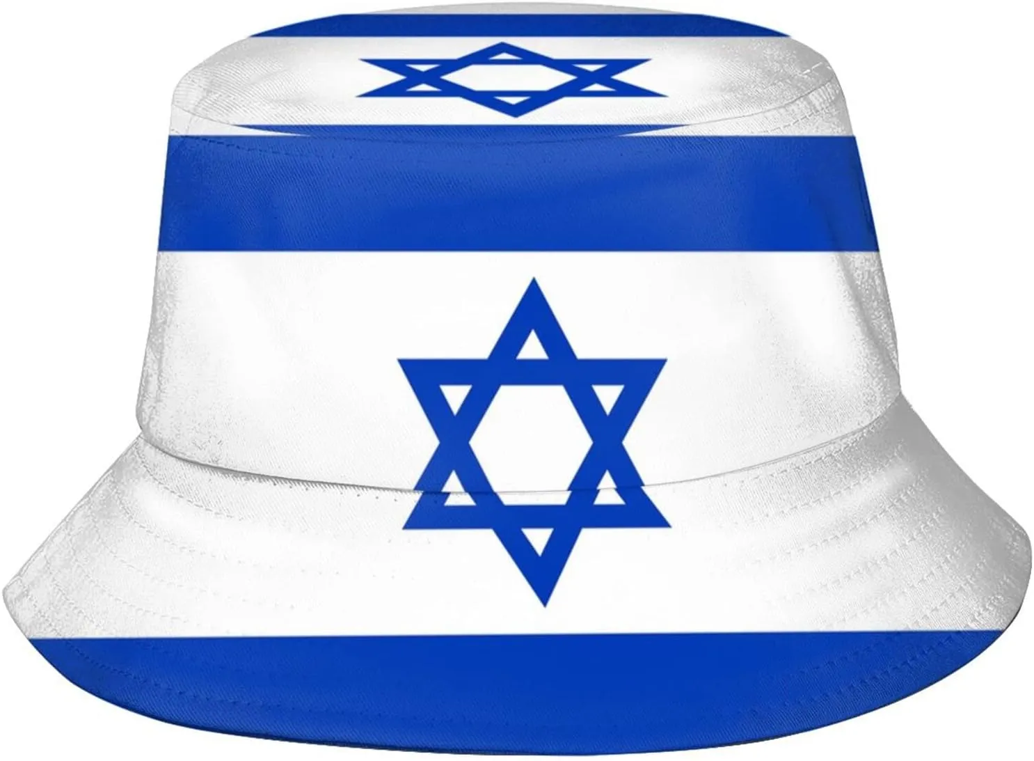 Israel Flag Bucket Hat, Trendy Packable Outdoor Travel Beach Sun Hat Fisherman Caps for Men Women