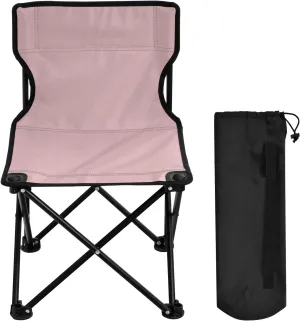 J JOYSAY Light Pink Portable Camping Chair Lightweight Outdoor Folding Chair for Adults Lawn Chair for Outside Camping Beach Sports Travel Hiking