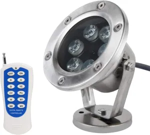 JSN&PC LED Underwater Lights 18W RGB Color Changing with RF Remote Controller & IP68 Waterproof Joint for Party Swimming Pool Fountain Water Rockery Grass Land